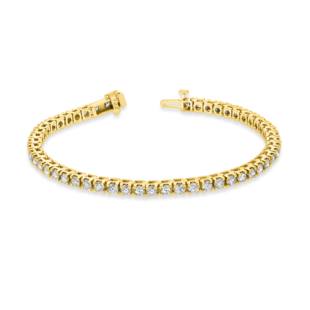 View 4.00ctw Diamond Tennis Bracelet in 14k Yellow Gold