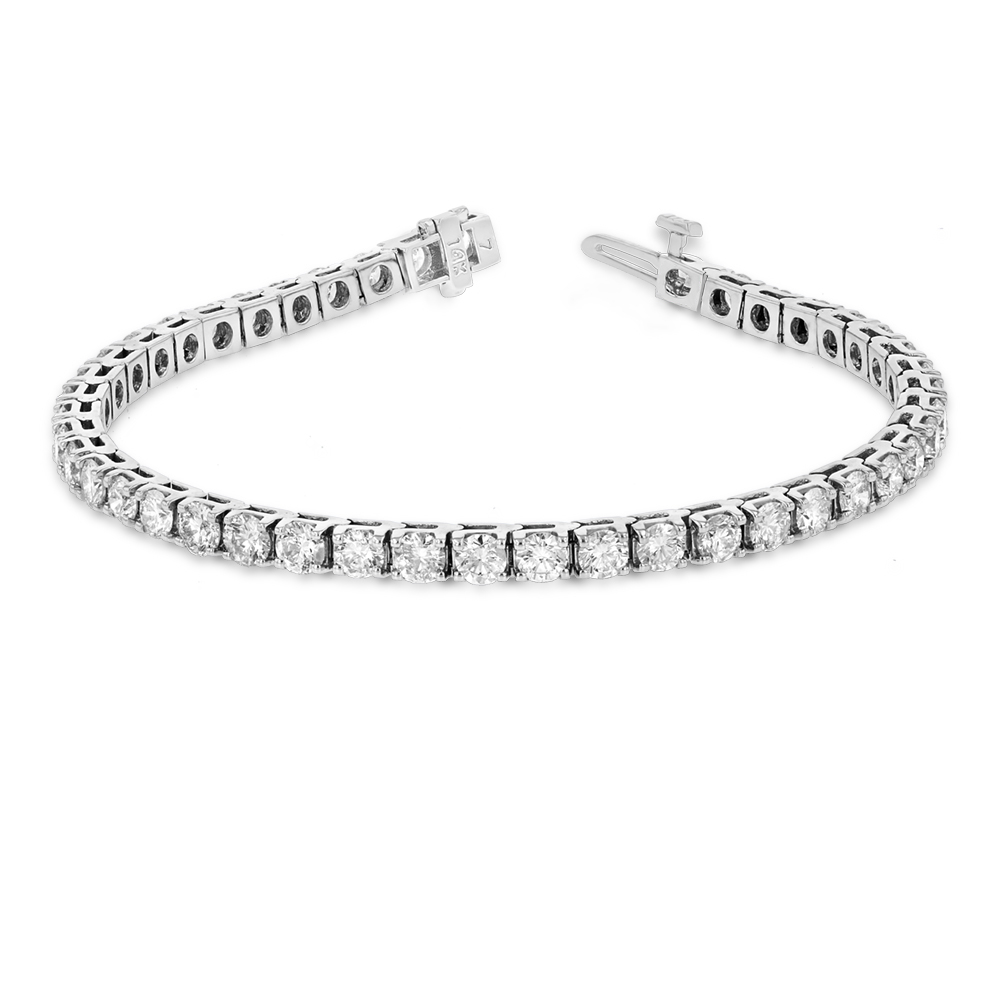 View 7.00ctw Diamond Tennis Bracelet 14k White Gold