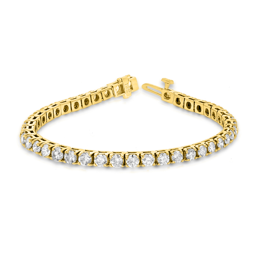 View 8.00ctw Diamond Tennis Bracelet in 14k Gold Yellow Gold