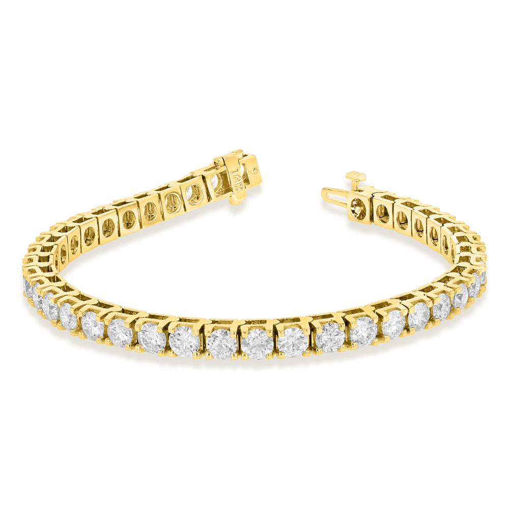 View 10.00ct Diamond Tennis Bracelet in 14k Yellow  Gold