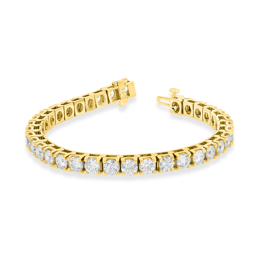 View 12.00ctw Diamond Tennis Bracelet in 14k Yellow Gold