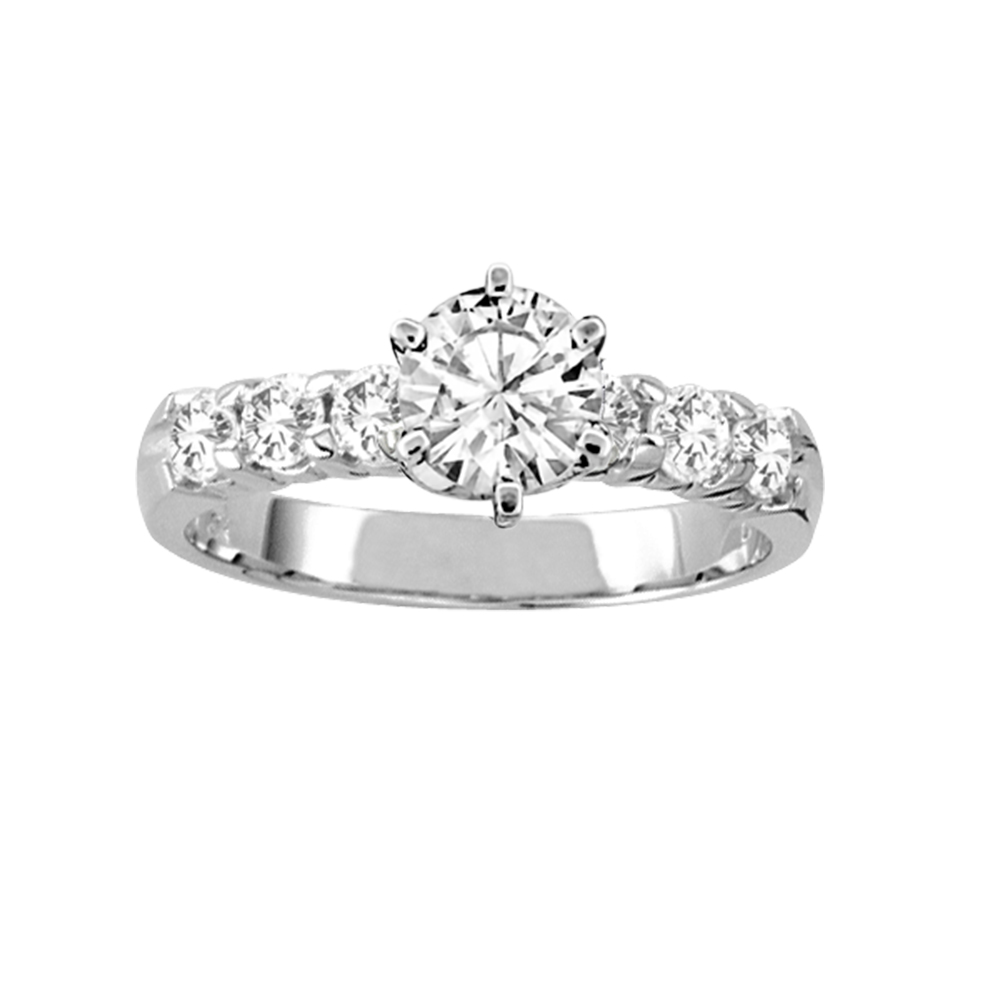View 1.05ct tw of Diamond Engagement Ring 14k Gold Prong Set Center Stone Included