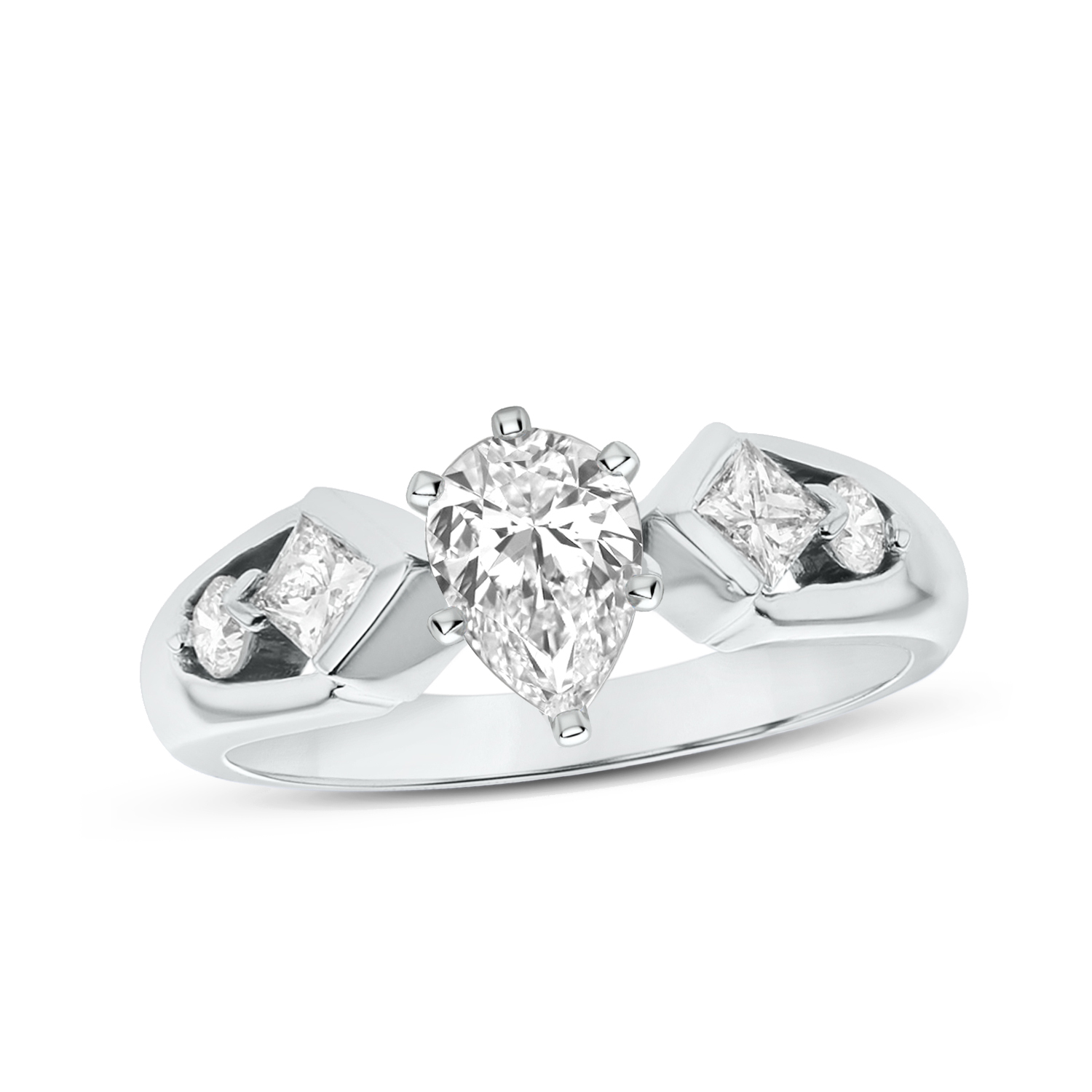 View 1.00ctw Diamond Engagement Ring in 14k WG
