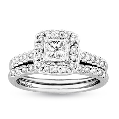 View 095ct tw Princess Cut Round Diamonds Micro Pave 39 Fashion Antique 