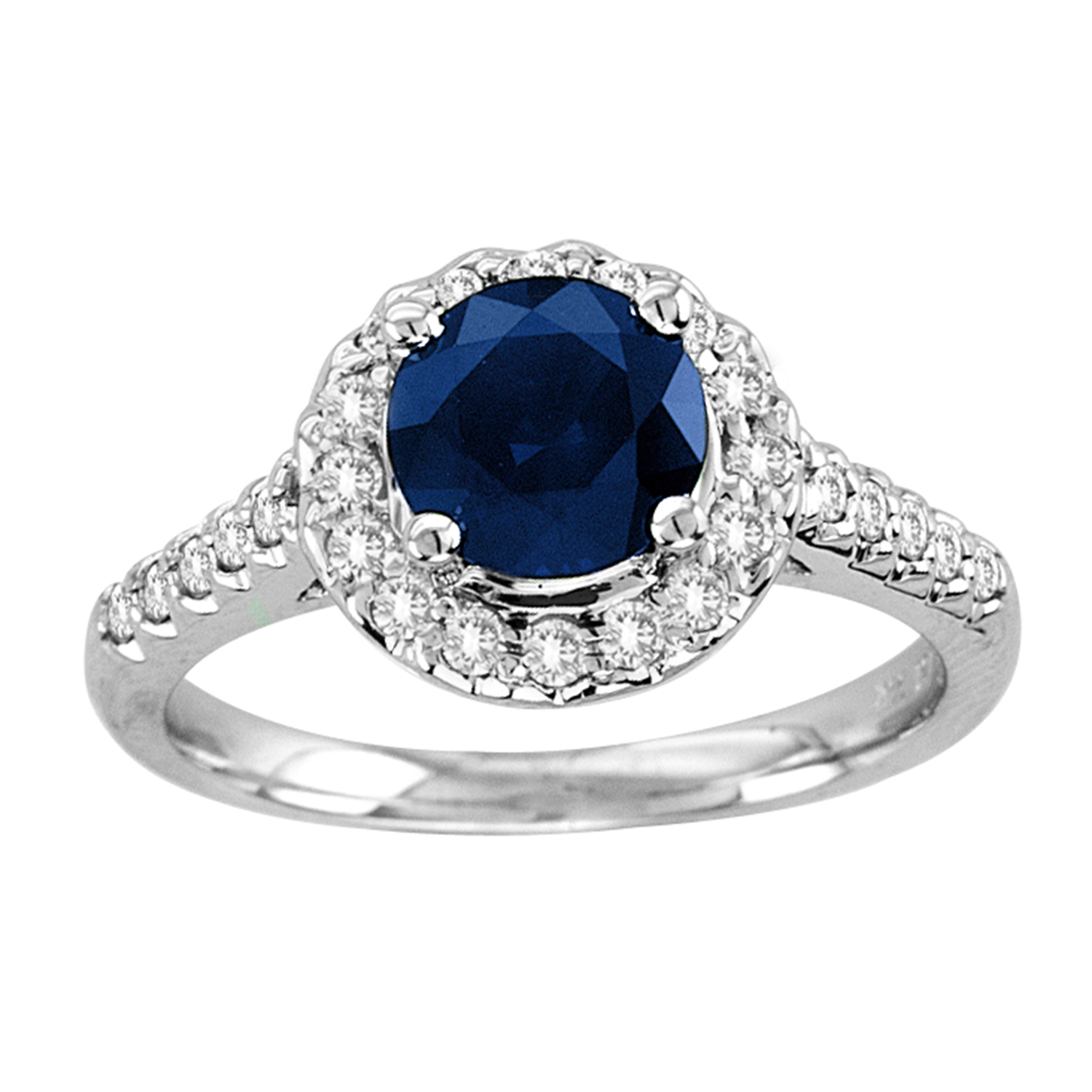 View 2.00cttw Sapphire and Diamond Engagement Ring set in 14k Gold