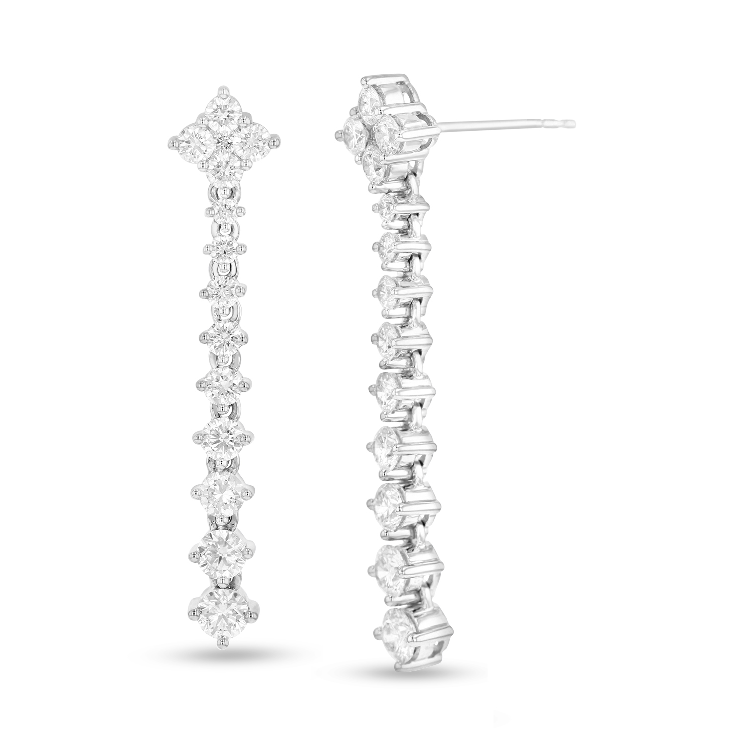 View 1.94ctw Diamonds Fashion Dangling Earrings in 18kWG