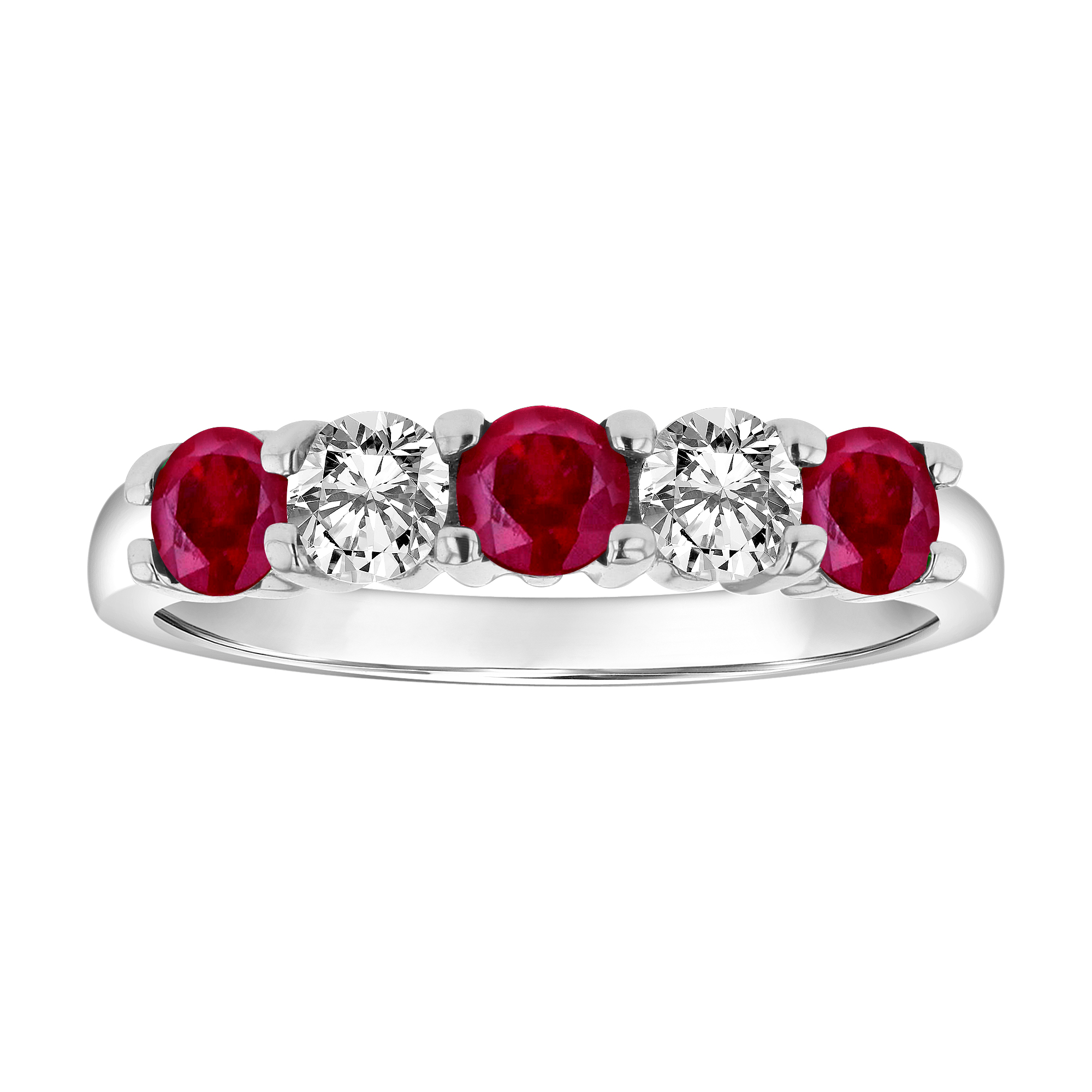 View 1.26cttw Natural Heated Ruby and Diamond Ring set in 14k Gold