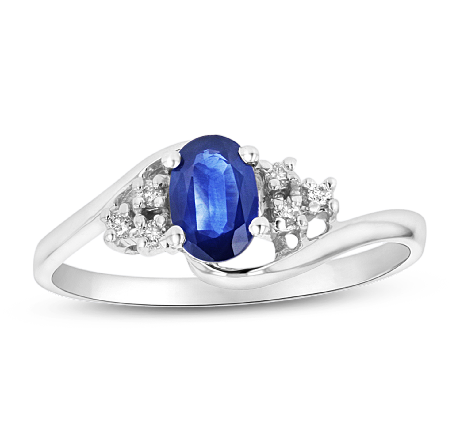 Sapphire and Diamond Fashion Ring set in 14k Gold