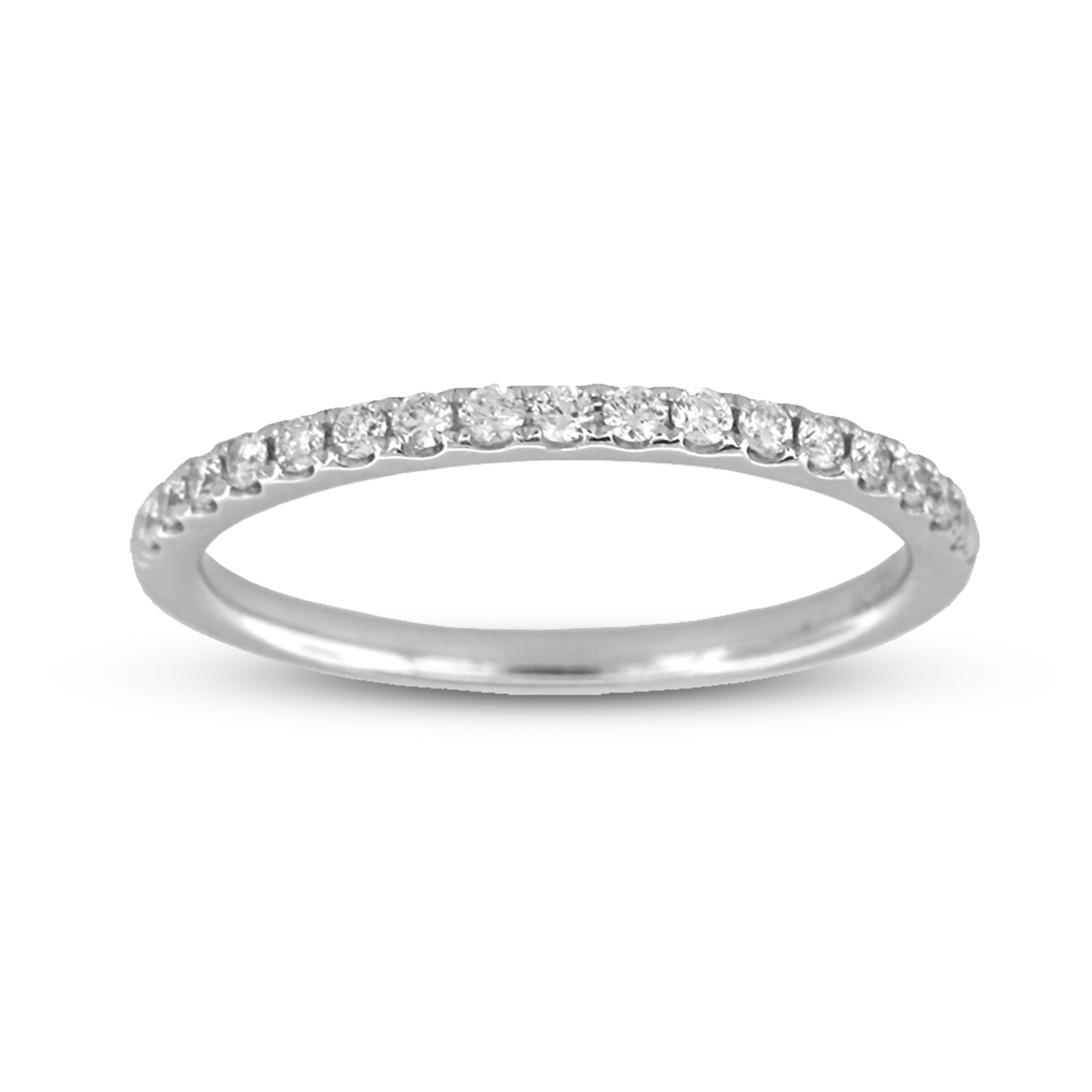 0.10ctw Diamond Wedding Band in 14k White Gold 