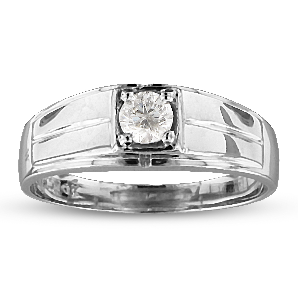 View 0.30cttw Men's Diamond Ring in 14k Gold