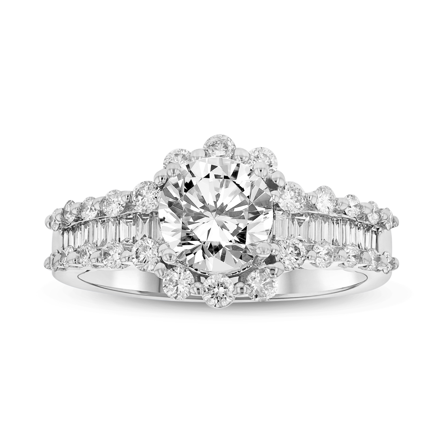 View 0.68ctw Diamond Semi Mount Engagement Ring in 18k WG