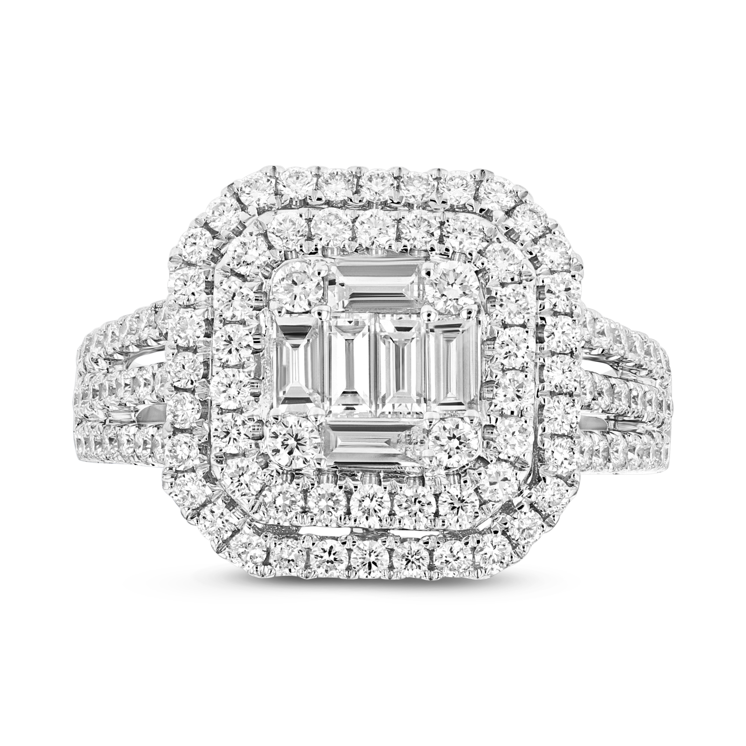 View 1.65ctw Diamond Fashion Ring in 18k White Gold