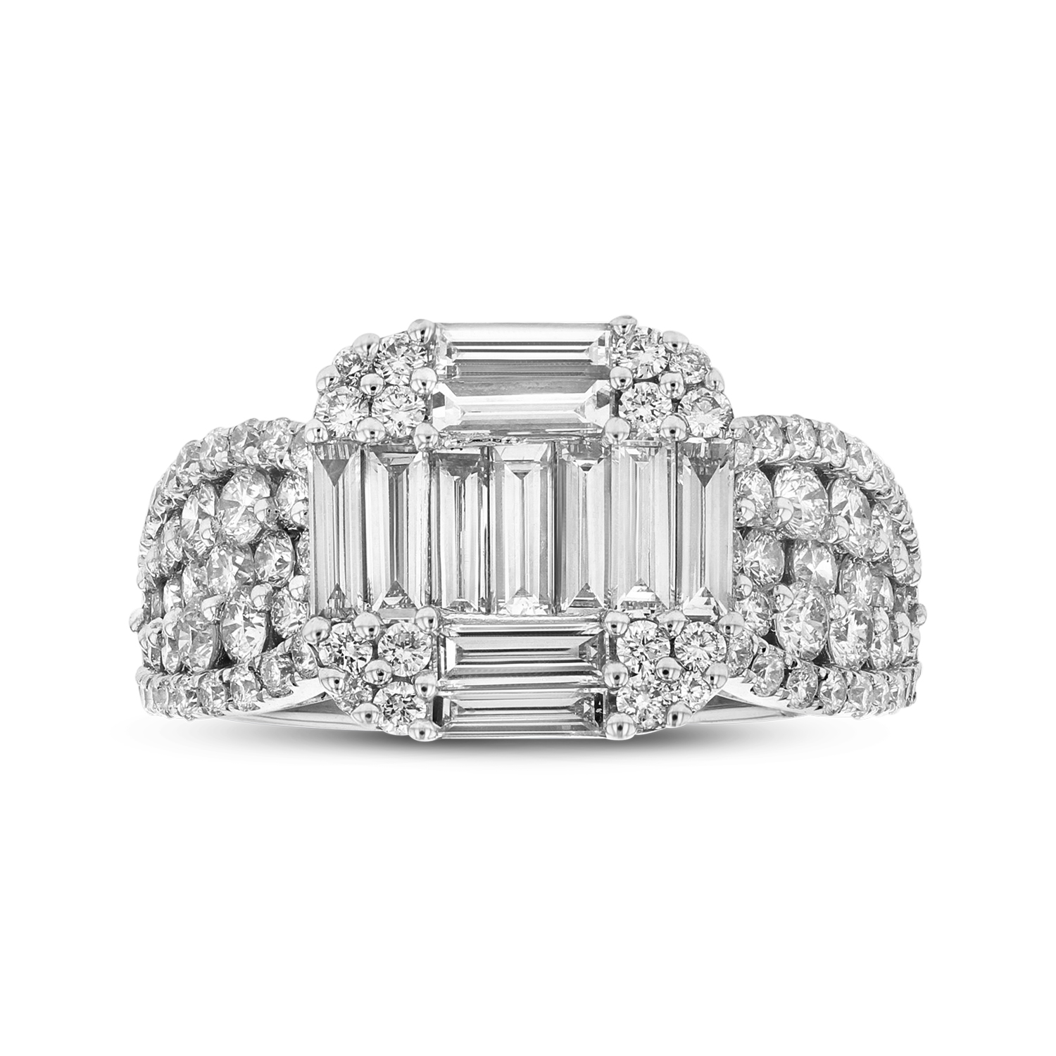 View 1.88ctw Diamond Fashion Ring in 18k White Gold