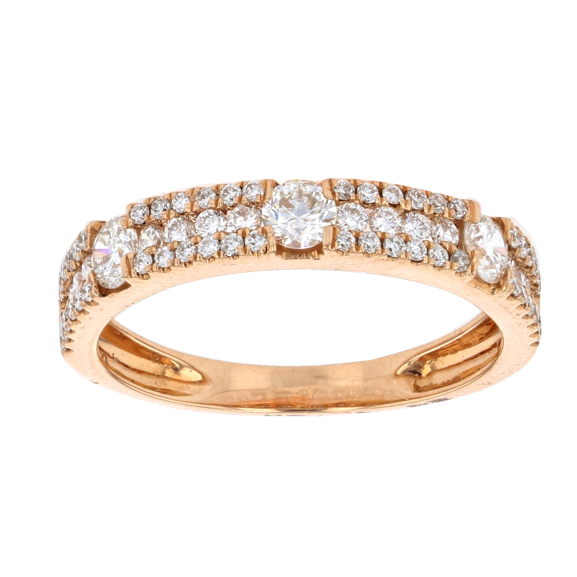 View 0.70ctw Diamond Fashion Band in 18k Rose Gold