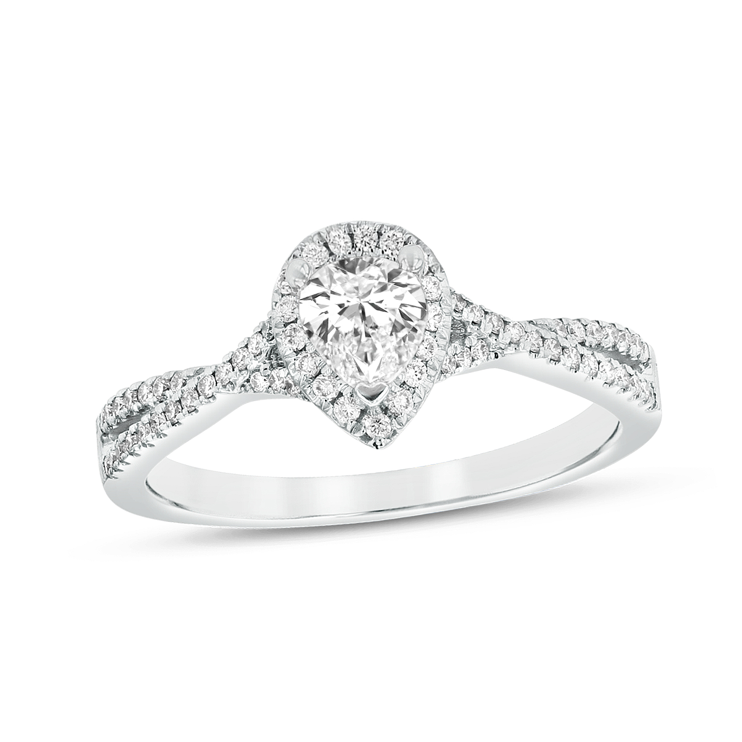 View 0.62ctw Diamond Engagement Ring in Platinum