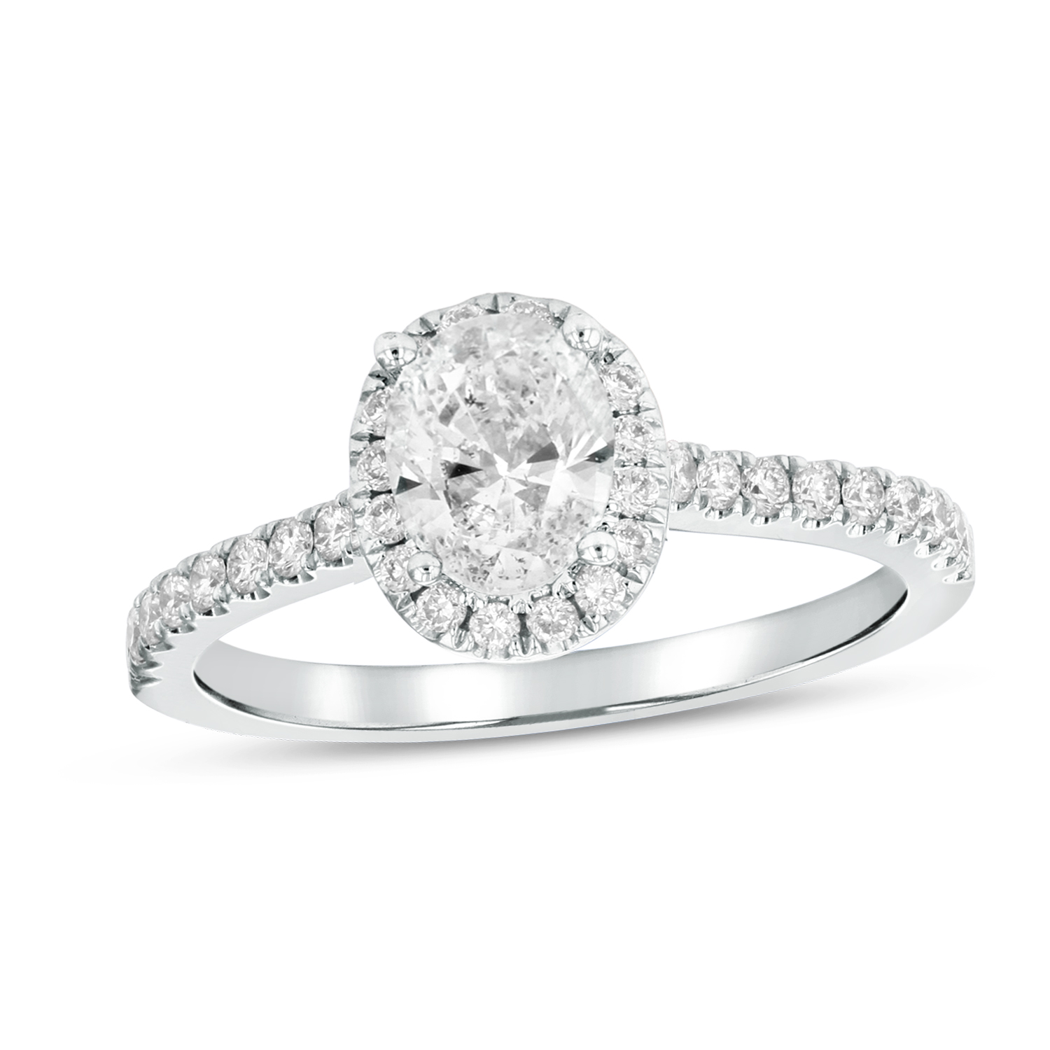 View 0.84ctw Diamond Engagement Ring in 18k Whie Gold