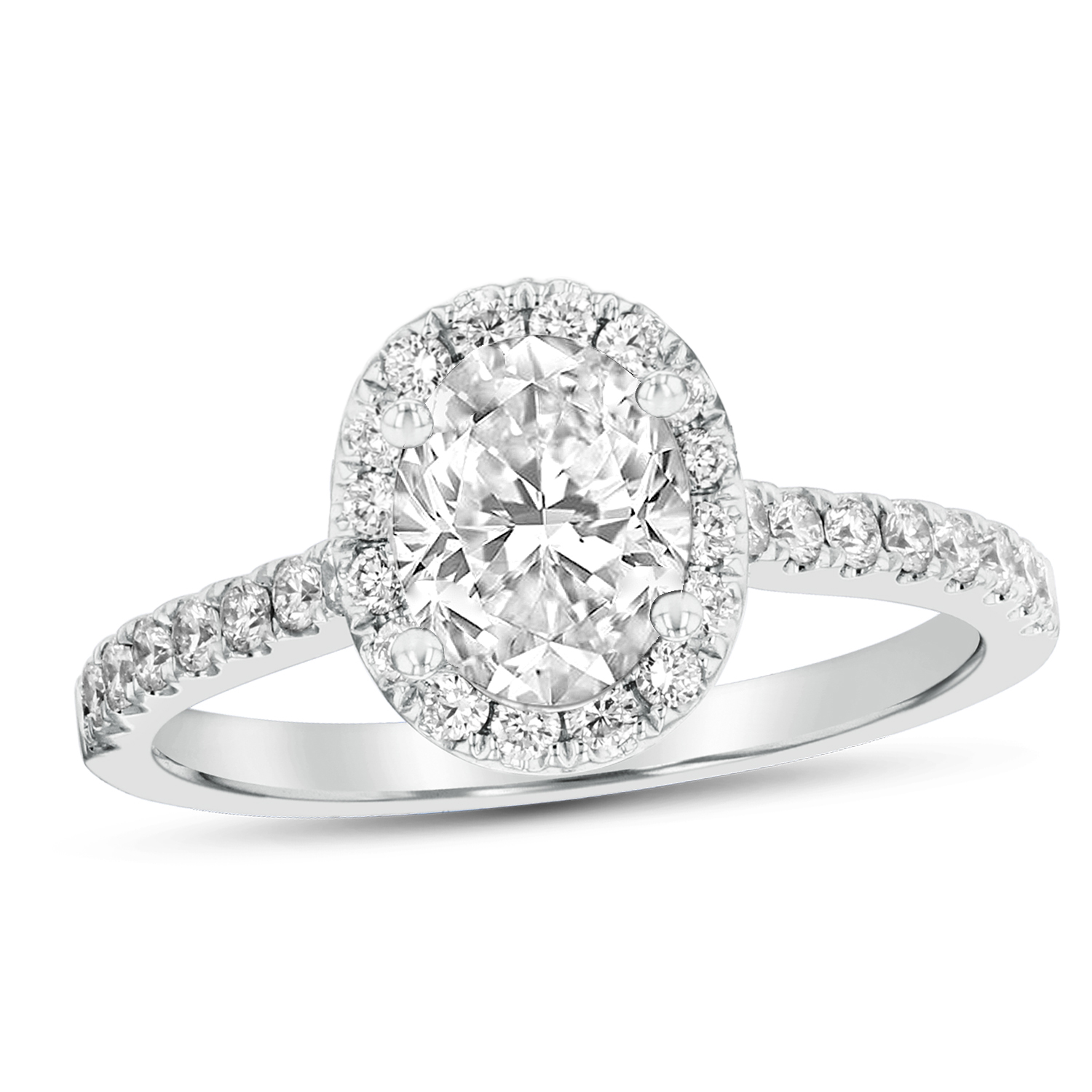 View 1.08ctw Diamond Engagement Ring in Platinum