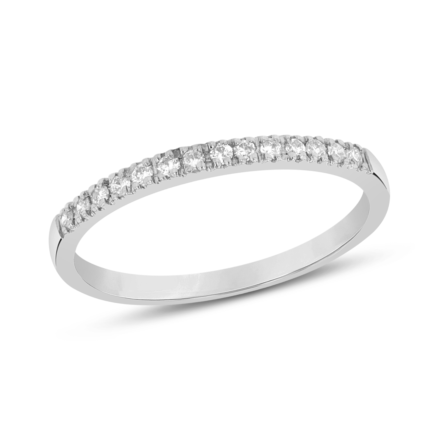 View 0.15ctw Diamond Band in 14k White Gold