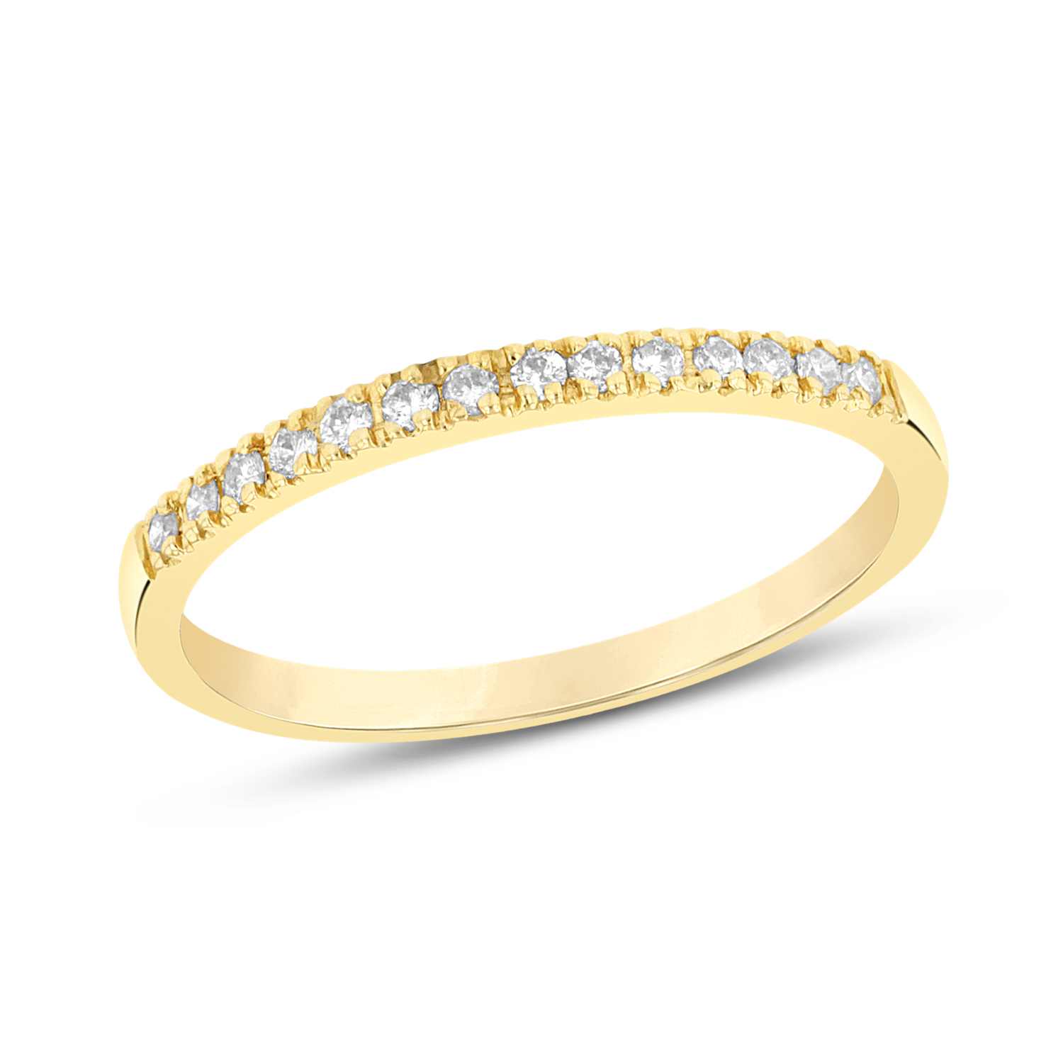 View 0.15ctw Diamond Band in 14k Yellow Gold