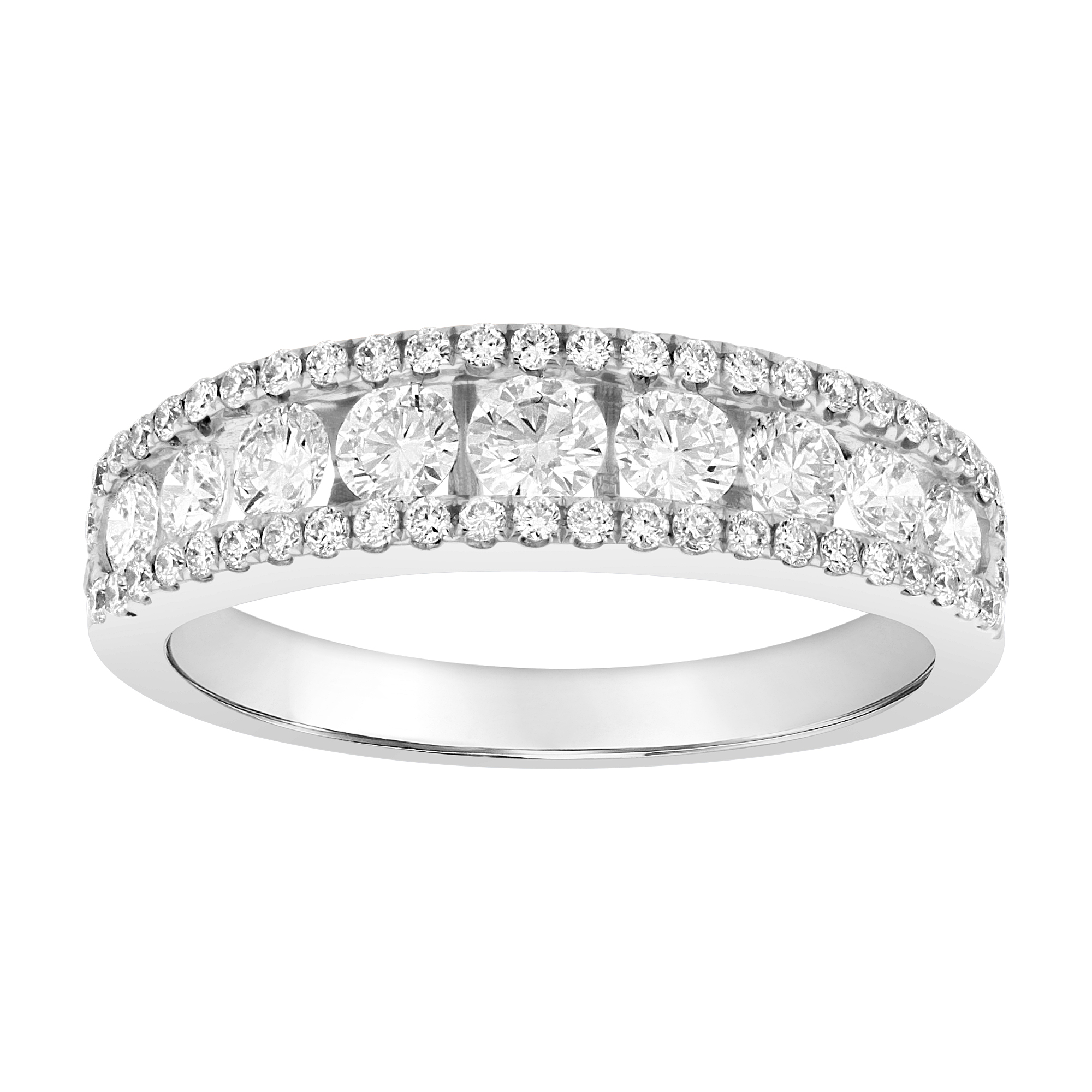 View 0.97ctw Diamond Band in 18k White Gold