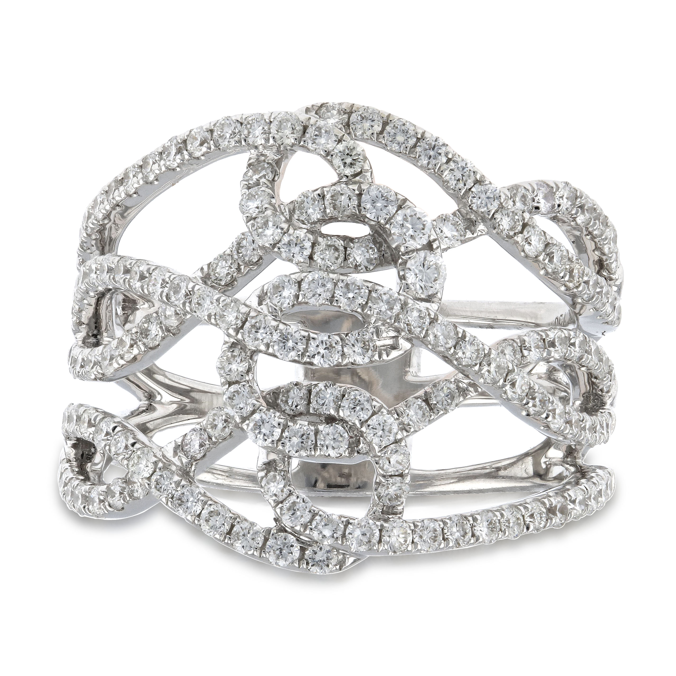 View 1.13ctw Diamond Fashion Ring in 18k White Gold