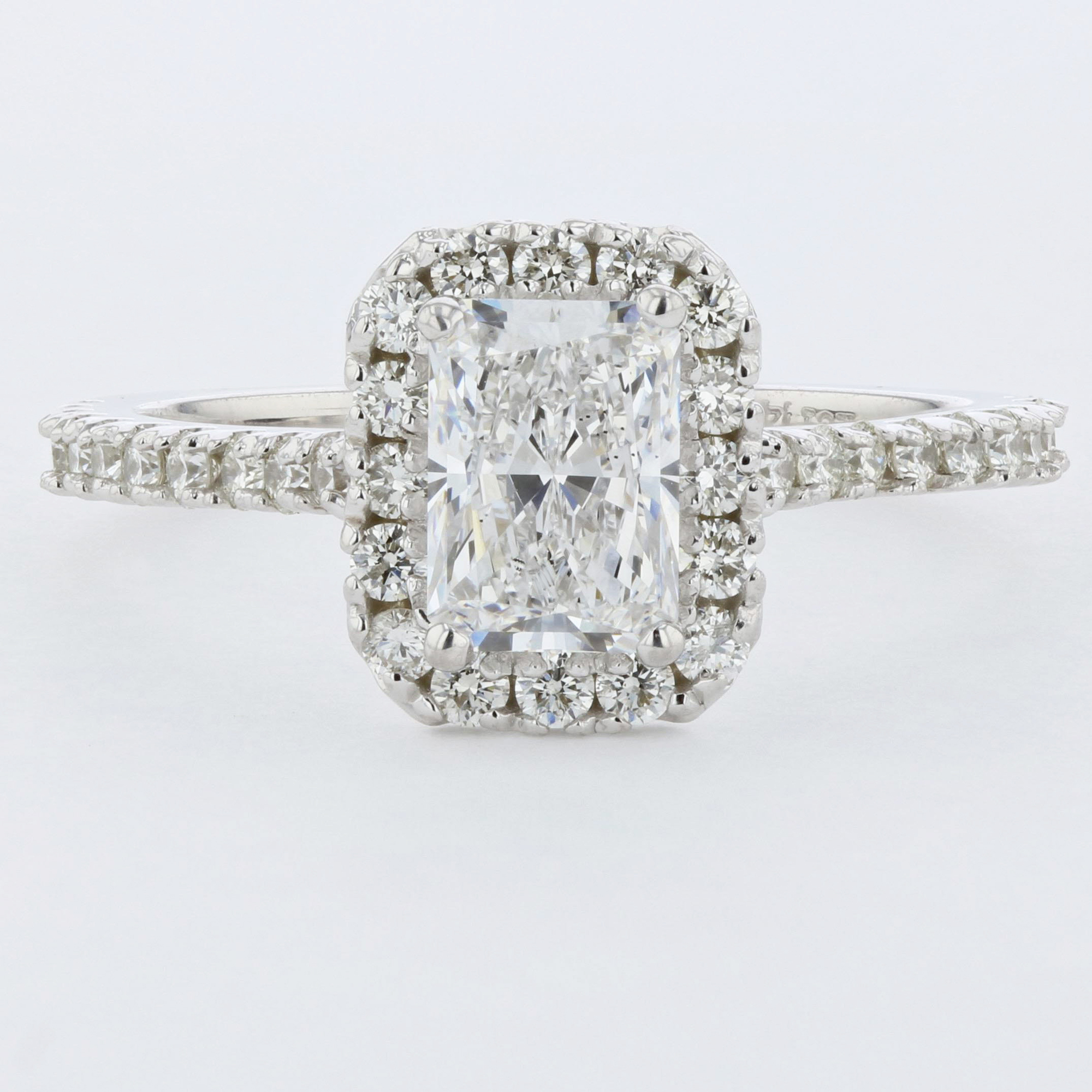 View 2.09ctw Diamond Engagment Rings in 14k White Gold