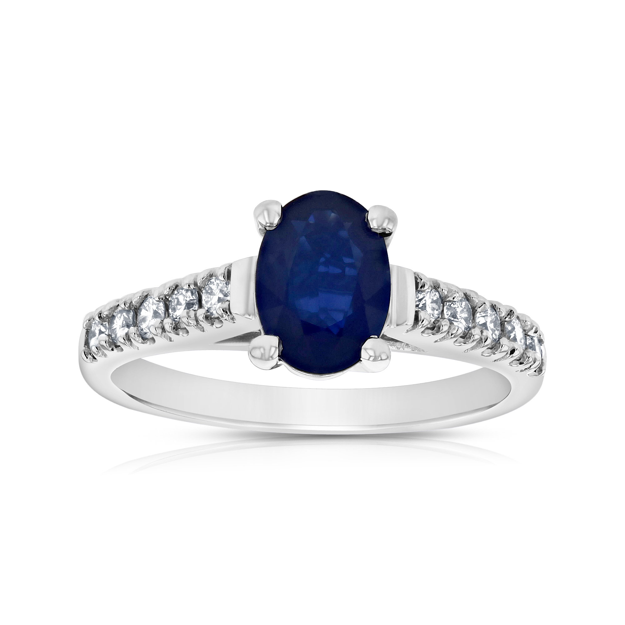 View 1.60ctw Diamond and Sapphire Ring in 14k Gold