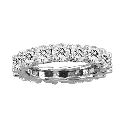 View 2.00ct tw All Around Eternity Half Lucida Design Diamond Band 14k Gold Bridal Ring HI-SI (R)