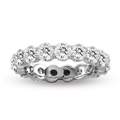 View 2.00 cttw Shared Prong All Around Diamond Eternity Ring 14k in Gold HI-SI (R)